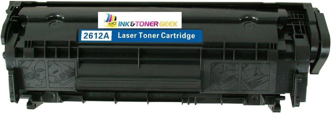 Ink & Toner Geek ® - Compatible Replacement Toner Cartridge for HP Q2612A Black Toner Cartridge 12A 2612A For Use With HP LaserJet 1010 LaserJet 1012 Laserjet 1018 Laserjet 1020 Laserjet 1022 Laserje