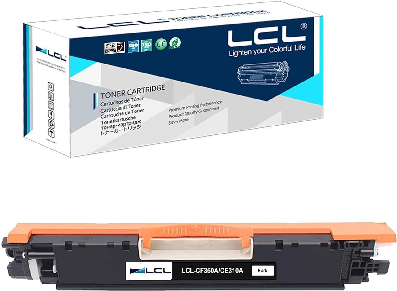 LCL Remanufactured for HP 130A CF350A (1-Pack,Black) Toner Cartridge for HP Color Laserjet Pro MFP M176 M176FN M177 M177FW M176n