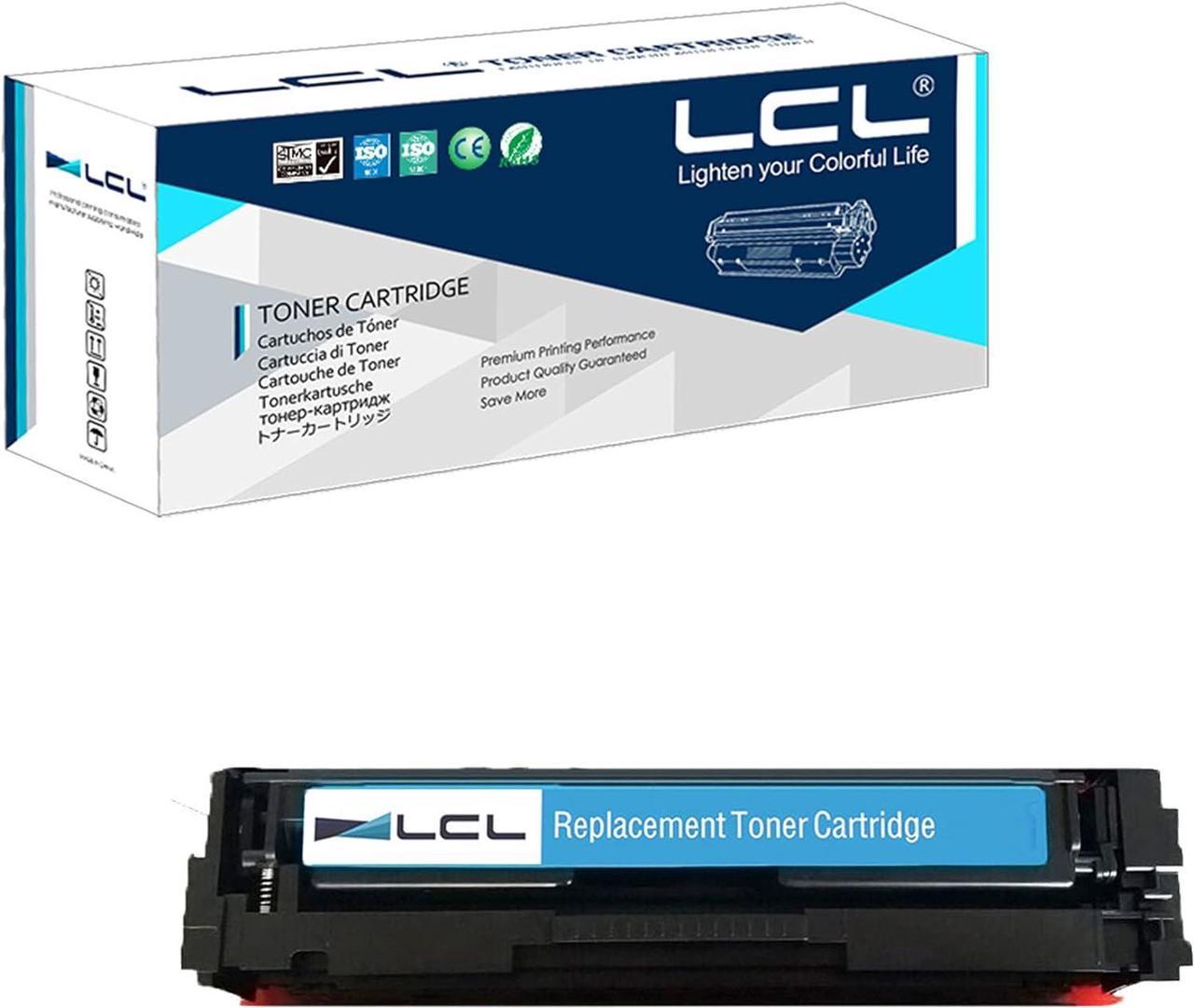 LCL Compatible for HP 201A 201X CF401A CF401X High Yield (1-Pack Cyan) Toner Cartridge for HP Color Laserjet Pro M252 M252dw M252n HP Color Laserjet Pro MFP M274 M274n M277 M277dw M277n