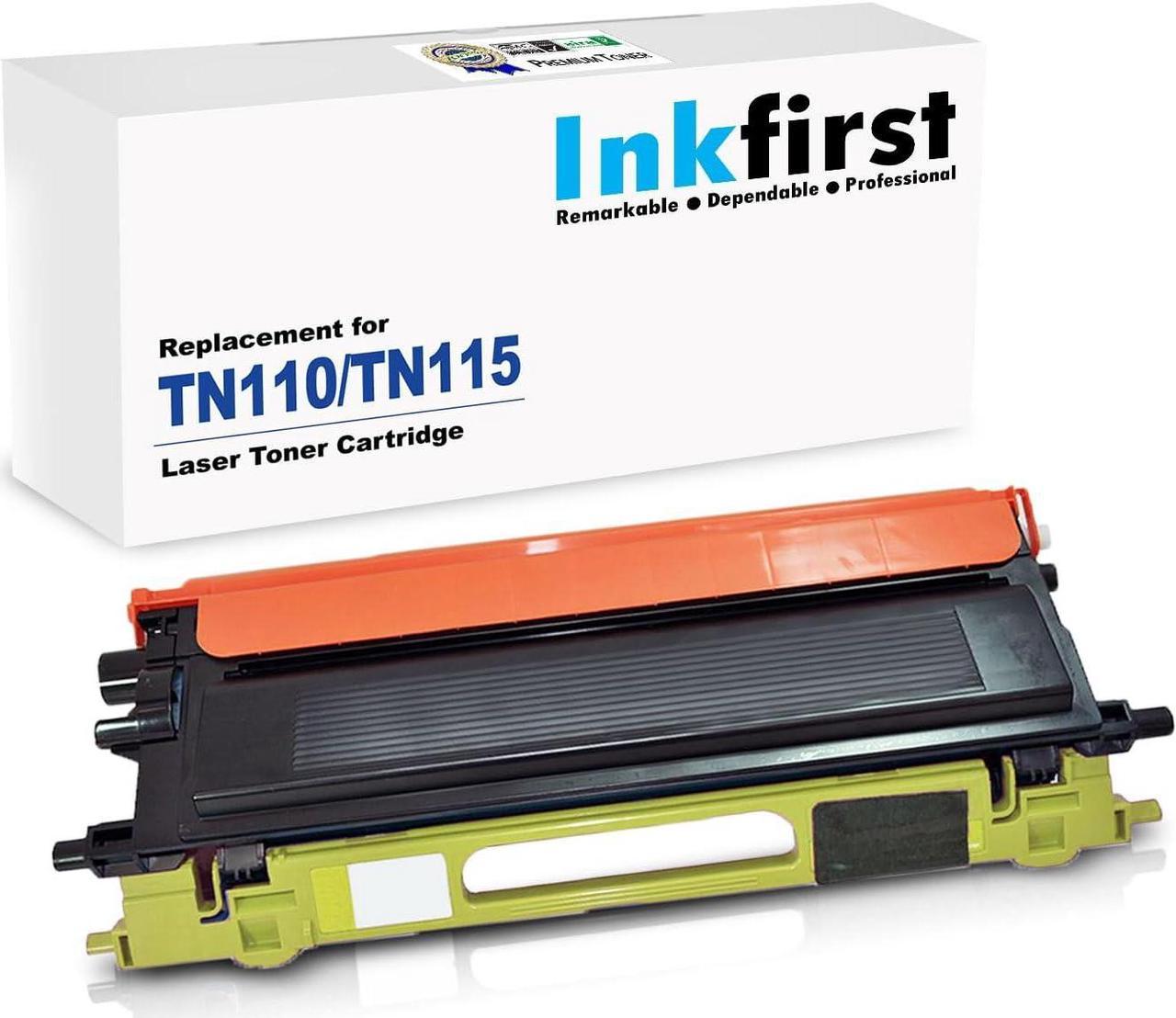 Inkfirst Yellow Toner Cartridge TN110 TN115 TN-110TN-115 Compatible Remanufactured for Brother TN110 TN115 DCP-9040CN DCP-9045CDN HL-4040CDN HL-4040CN HL-4070CDW MFC-9440CN MFC-9450CDN MFC-9840CDW Ye