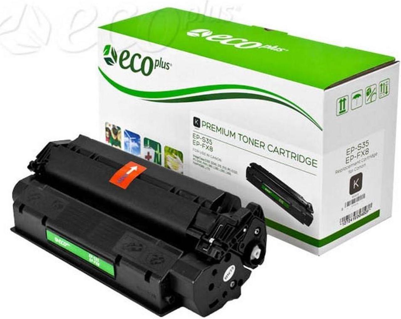 ECOPLUS Re-manufactured Toner Cartridge Replacement for Canon S35, FX8, 7833A001AA, Models Faxphone L170, L360, L380, ImageClass D310, D320, D340, LaserClass 310, 510, PC-D320, PC-D340, Black, 3.5K Y