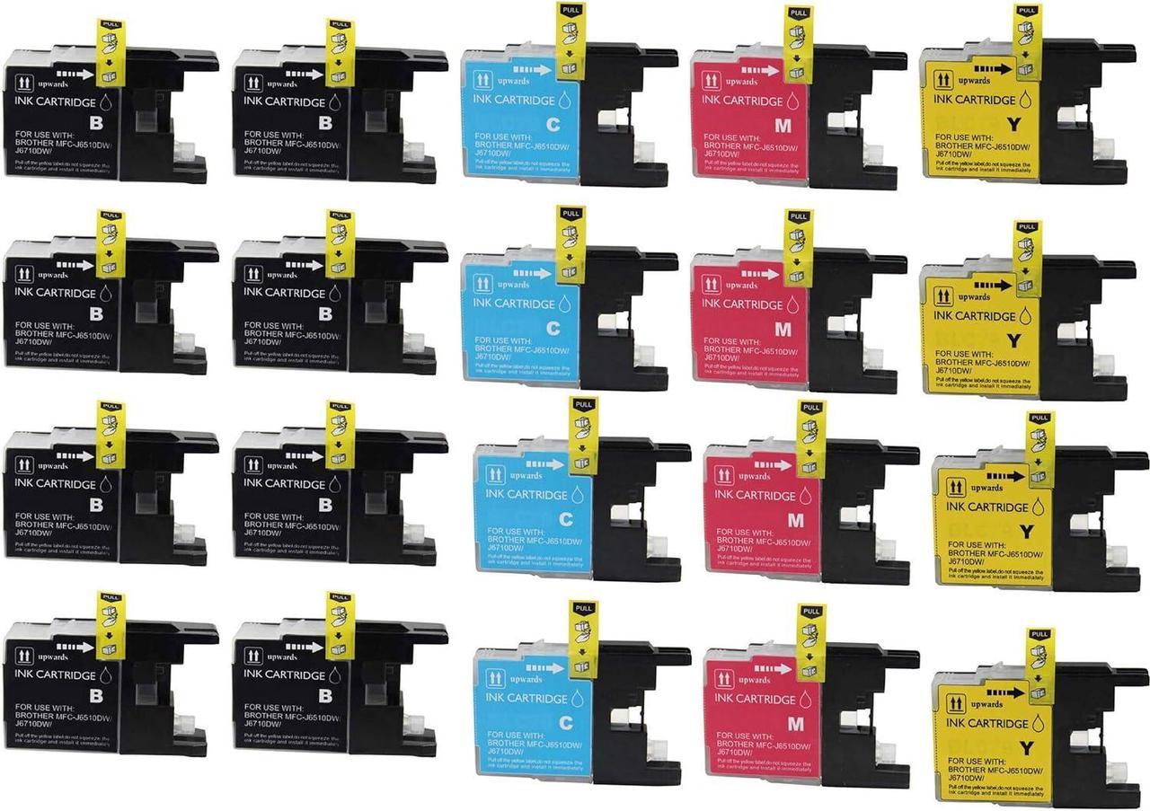 Virtual Outlet ® Compatible Inkjet Cartridges for Brother LC-75 LC75 LC 75 LC-75XL, LC-75BK LC-75C LC-75M LC-75Y High Yield Compatible with Brother MFC-J6510DW, MFC-J6710DW, MFC-J6910DW, MFC-J280W, M