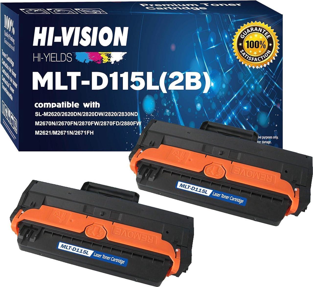 HI-VISION ® Compatible Samsung MLT-D115L 3K High Yield Toner Cartridge Replacement for Samsung Xpress SL-M2620, SL-2820, SL-M2670, SL-2870, SL-M2870FW, SL-ML2820DW, SL-M2820, SL-M2870 by HI-VISION HI