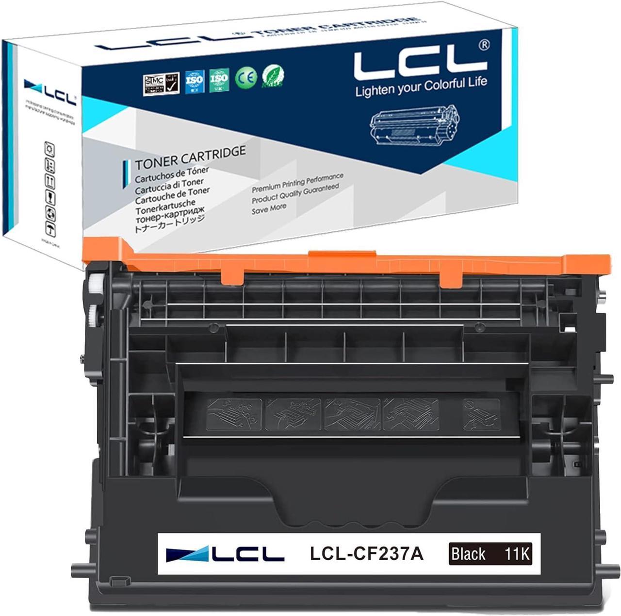 LCL Compatible for HP 37A CF237A (1-Pack,Black) Toner Cartridge for HP LaserJet Enterprise M607n M607dn M608x M609dn MFP M631 M632 M633 M608dn M608n M609dh M609x M631h M631z M632fht M632h M632z M633fh