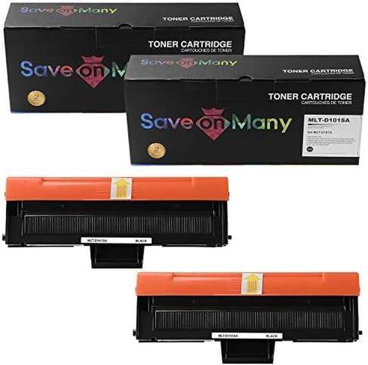 2 Pack Save on Many Compatible for Samsung MLT-D101S MLTD101S D101S BK MLT-D101L MLTD101L D101L Toner Cartidges for ML-2160 ML-2165 ML-2165W SCX-3400 SCX-3400F SCX-3400FW SCX-3405FW SCX-3405W SF-760P