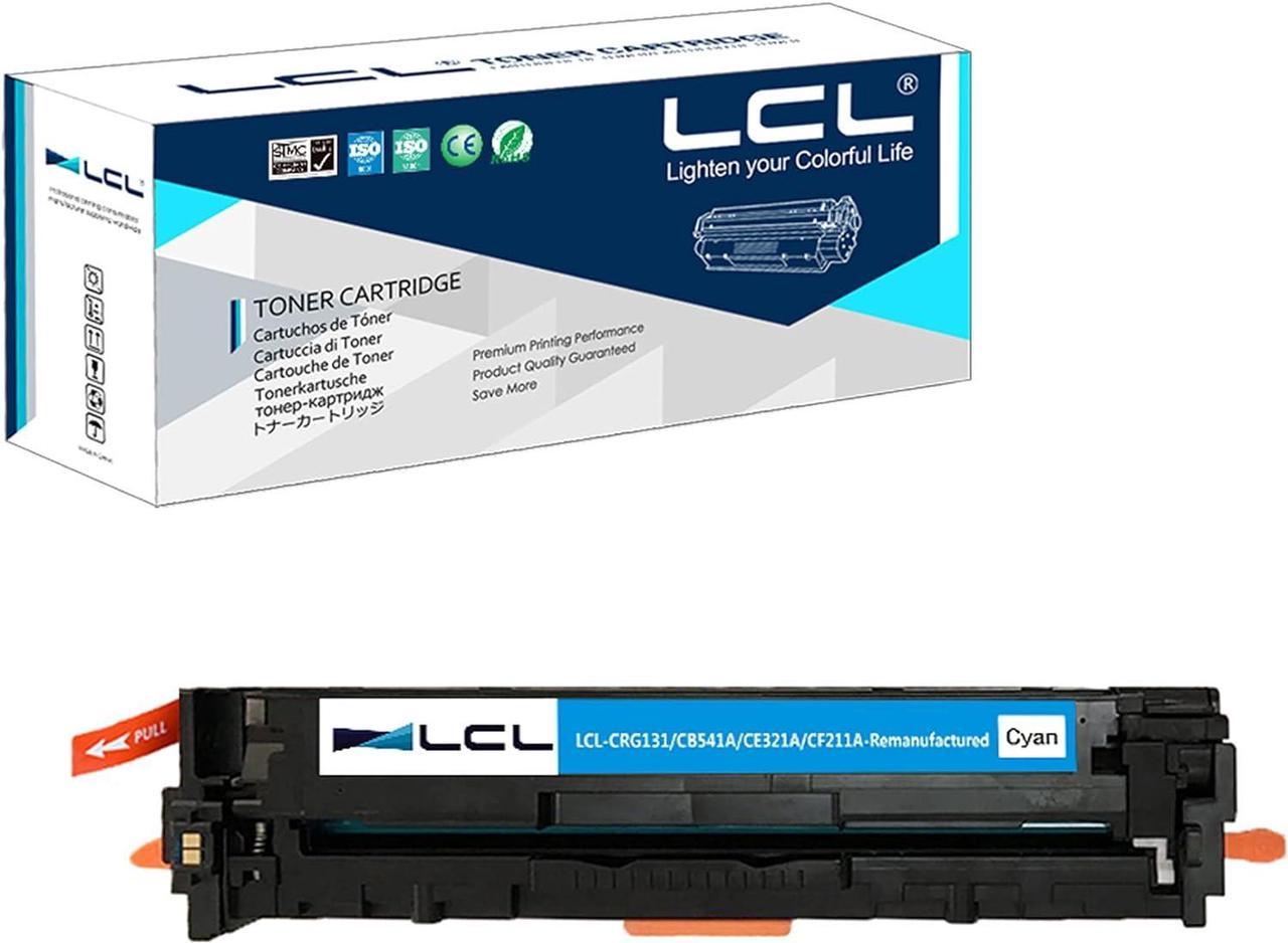 LCL Remanufactured for Canon 131 CRG131 6271B001AA (1-Pack, Cyan) Toner Cartridge for Canon 7100 MF8210 8250 8230 8280CW 621CN 623CN LBP 7110 CW