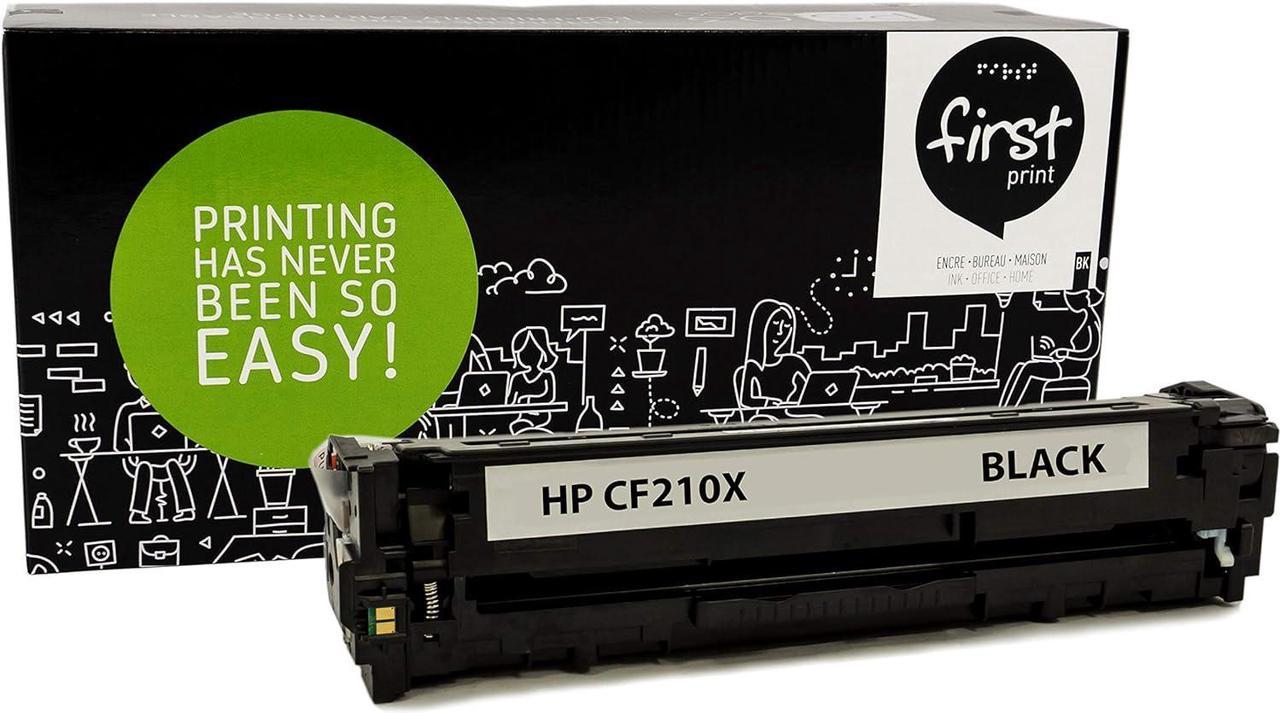 First Print Compatible HP-131X / CF-210X (High Yield of HP-131A / CF-210A) Black Toner Cartridge for Laserjet Pro 200 Color M251n, M251nw, M276n, M276nw