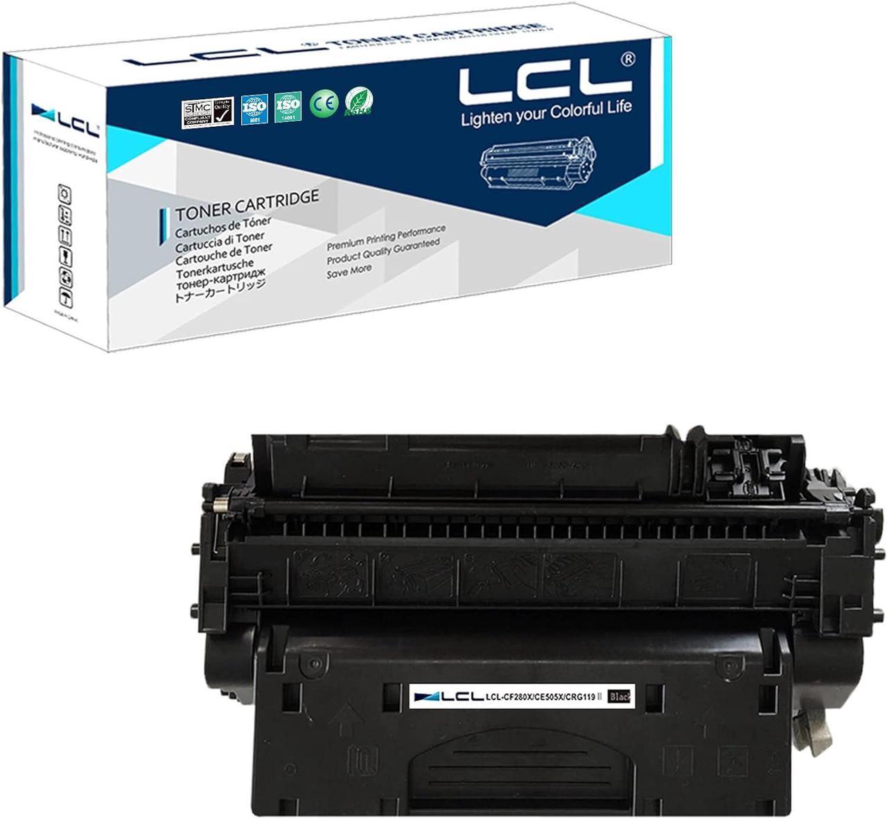 LCL Compatible for HP 05X CE505X 6500 Pages (1-Pack,Black) Toner Cartridge for HP Laserjet P2050 P2055 P2055d P2055dn P2055x