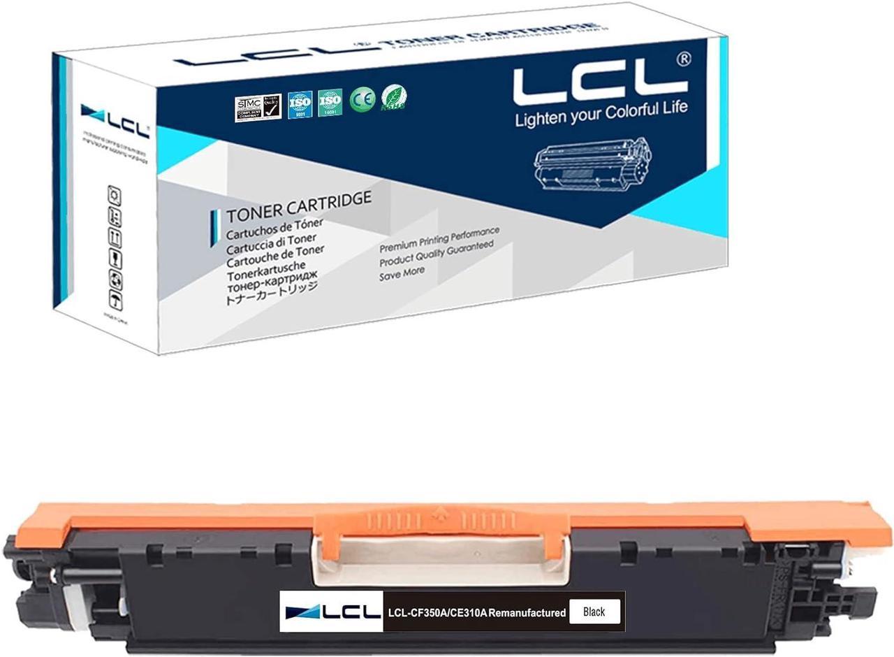 LCL Remanufactured for HP CE310A 126A (1-Pack,Black) Toner Cartridge for HP Laserjet Pro CP1025 CP1025nw CP1026nw