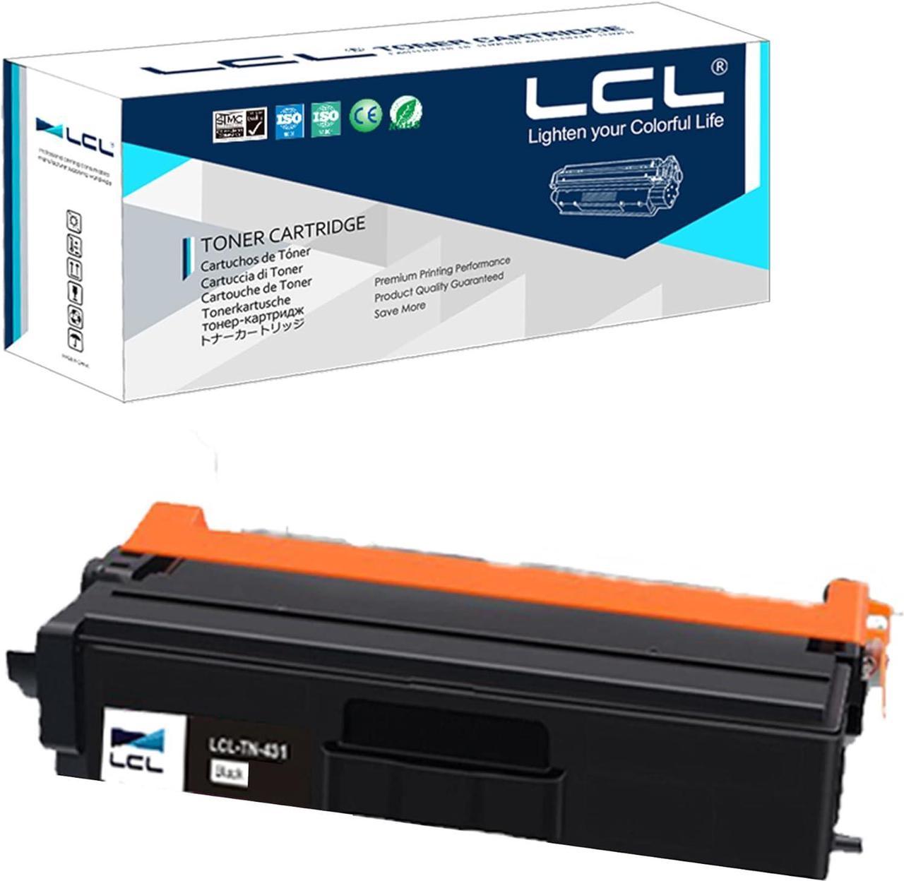 LCL Compatible for Brother TN-431 TN431 TN-431BK TN431BK (1-Pack, Black) Toner Cartridge for Brother HL-L8260CDW HL-L8360CDW HL-L8360CDWT MFC-L8610CDW MFC-L8900CDW HL-L8360CDW HL-L8260CDW HL-L8360CDWT