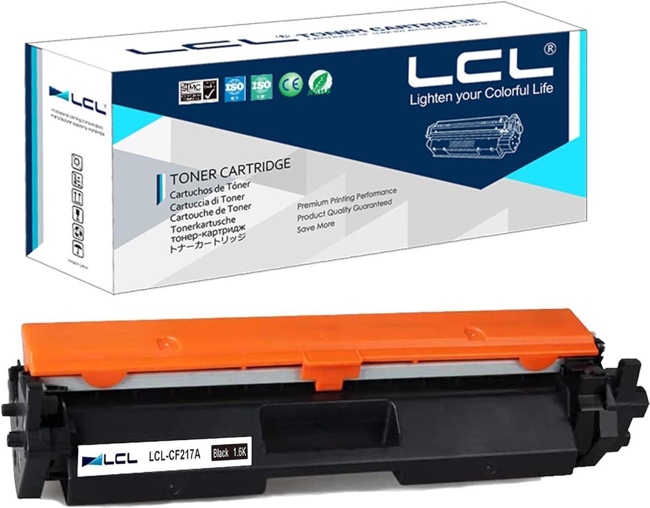 LCL Compatible for HP 17A CF217A with Chip (1-Pack, Black) Toner Cartridge for HP M102A M102w MFP M130A M130NW 130W 130FN M130FW M131fw M131nw