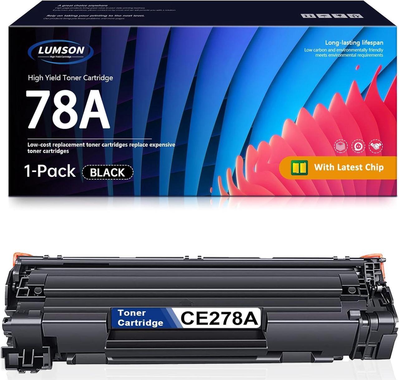 78A Toner Cartridge CE278A High Yield Replacement for HP 78A Pro P1560 1566 1606 1606dn M1530 1536dnf 1537dnf 1538dnf MFP Printer, Black 1 Pack