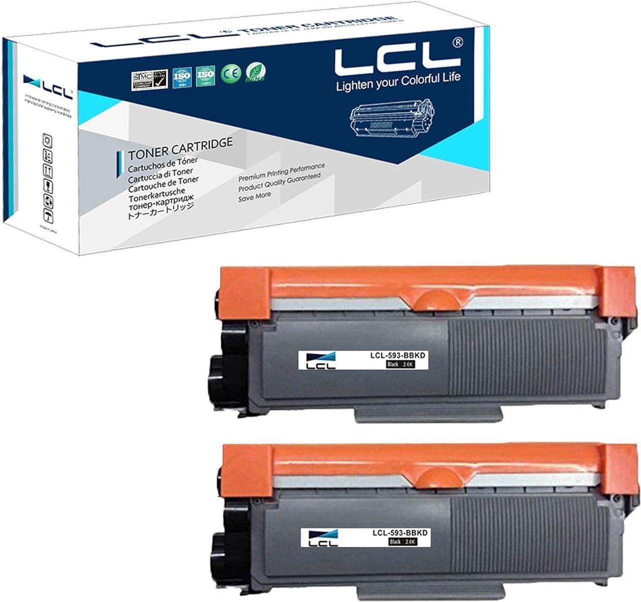 LCL Compatible for Dell 593-BBKD P7RMX (2-Pack Black) Toner Cartridge for DELL E310DW E514DW E515DN E515DW