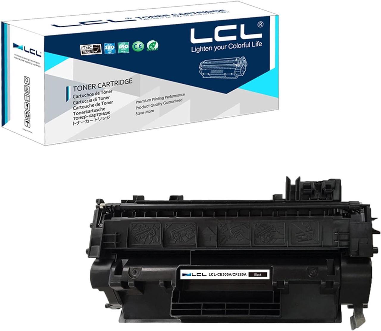 LCL Compatible for HP 80A CF280A (1-Pack,Black) Toner Cartridge for HP Laserjet Pro 400 M401a M401d M401n M401dn M401dw M401dne Laserjet Pro 400 M425dn dw