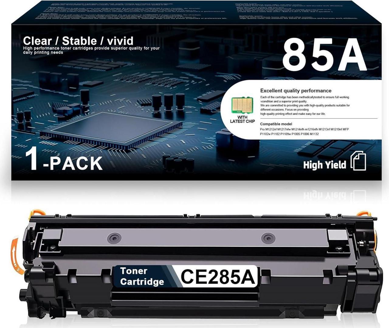 85A CE285A Toner Cartridge Black Replacement for HP 85A Toner Pro P1102 P1109 Series Pro MFP M1212 M1217 Series Printer Ink 1 Pack