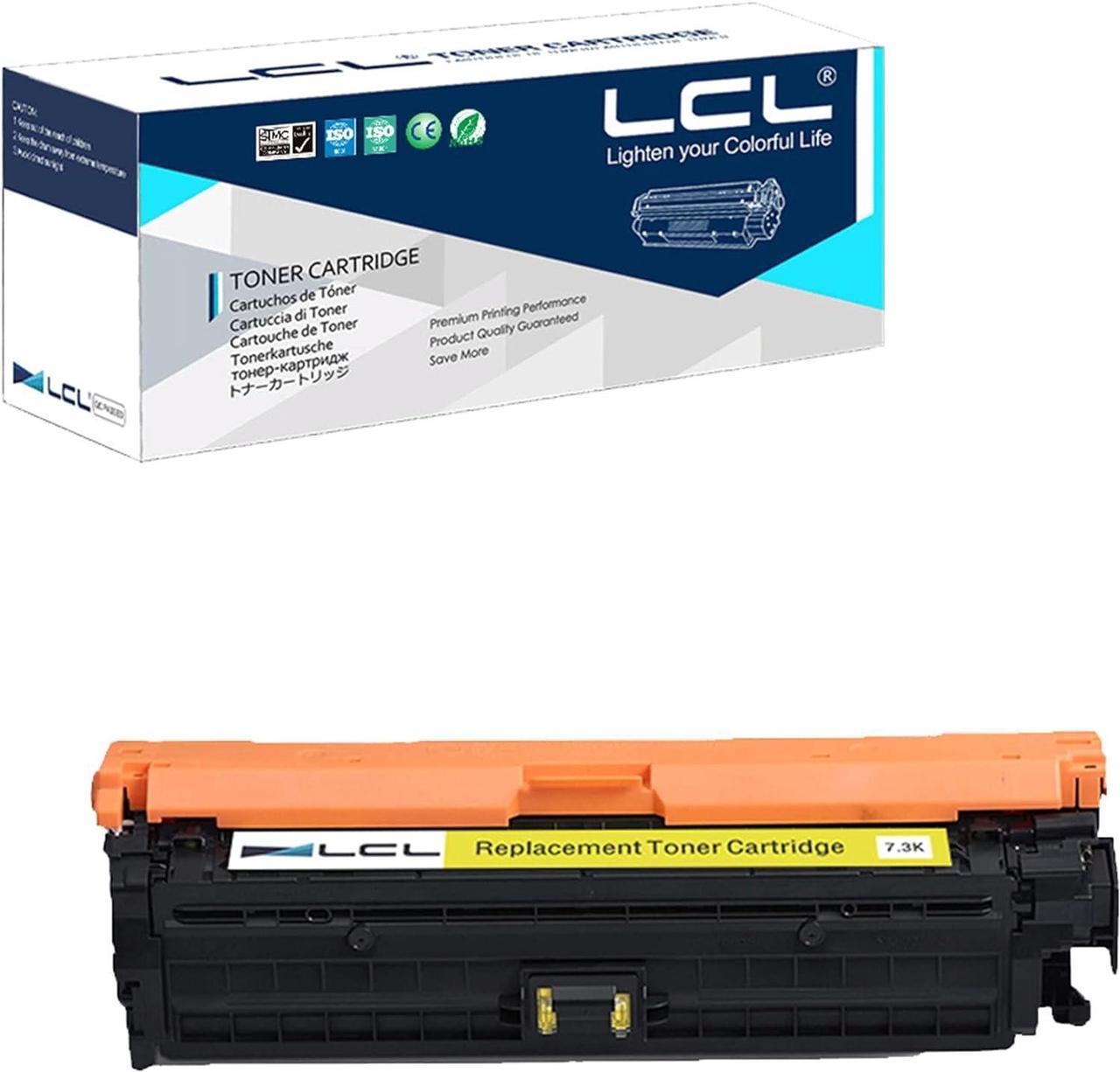 LCL Remanufactured for HP CE742A 307A CRG322 CRG-322 (1-Pack Yellow) Toner Cartridge for HP Color Laserjet CP5225 CP5225n CP5225dn for Canon LBP9600C LBP9500C LBP9100C