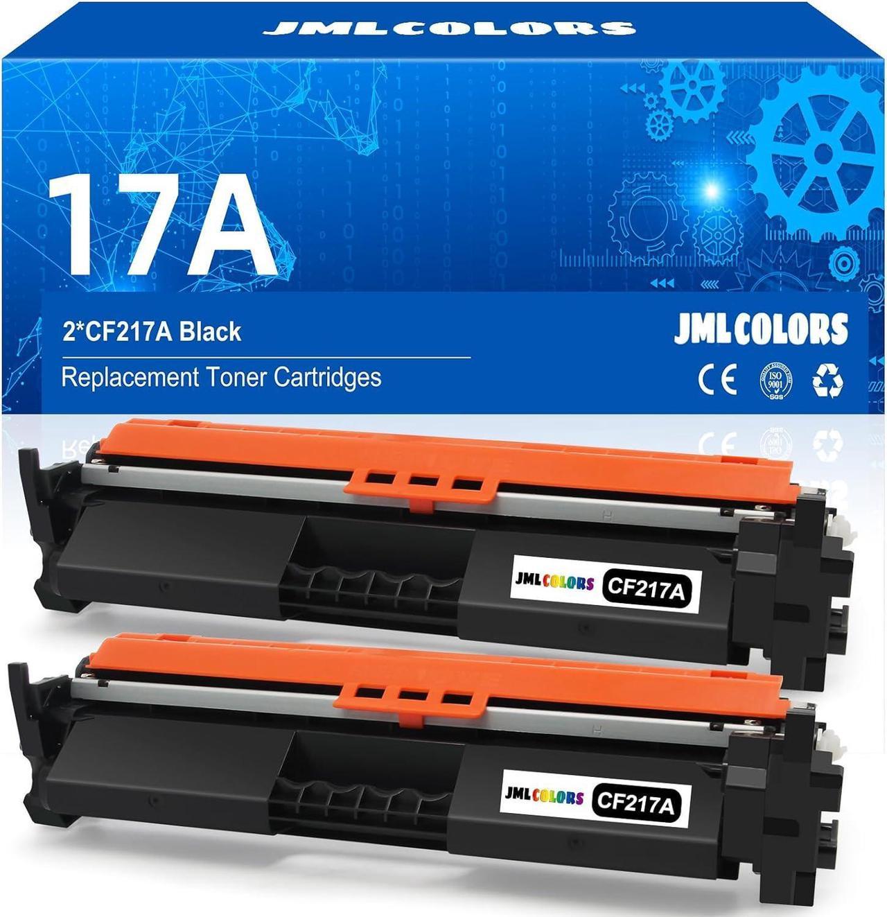 JMLCOLORS Compatible 17A Toner Cartridges 17A CF217A Replacement for Laserjet Pro MFP M102w M102a M130nw M130fn M130fw M130a Laser Printers (Chip Include)