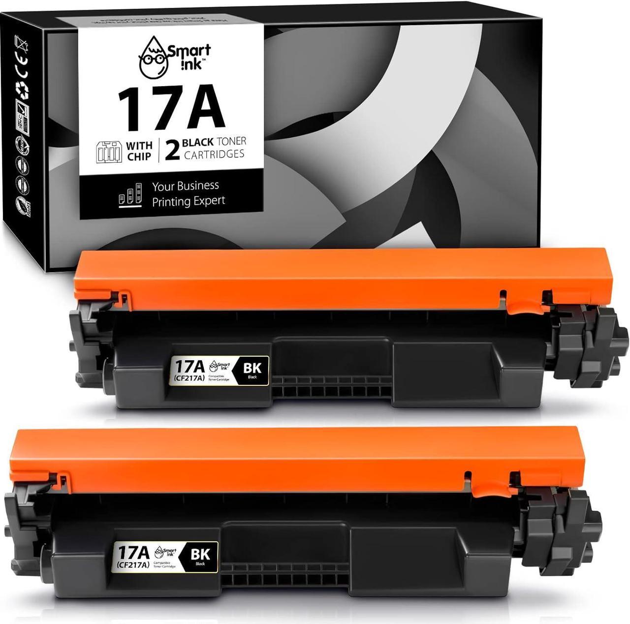 Smart Ink Compatible Toner Cartridge Replacement for HP 17A CF217A (with CHIP) to use with Laserjet Pro M102a M102w M130 M130a M130fn M130fw M130nw (2 Combo Pack)