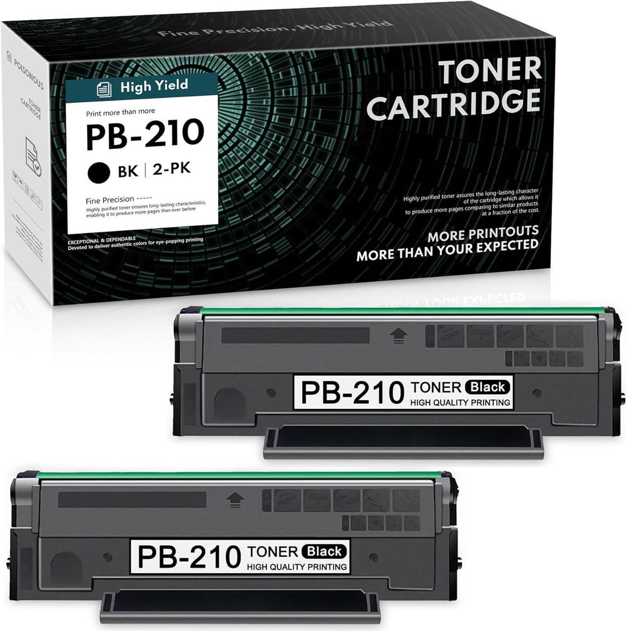 2-Pack PB210 PB210 Replacement for Pantum PB-210 PB-210 Toner Cartridge P2500W P2502W M6550NW M6600NW M6552NW M6602NW Printer Ink