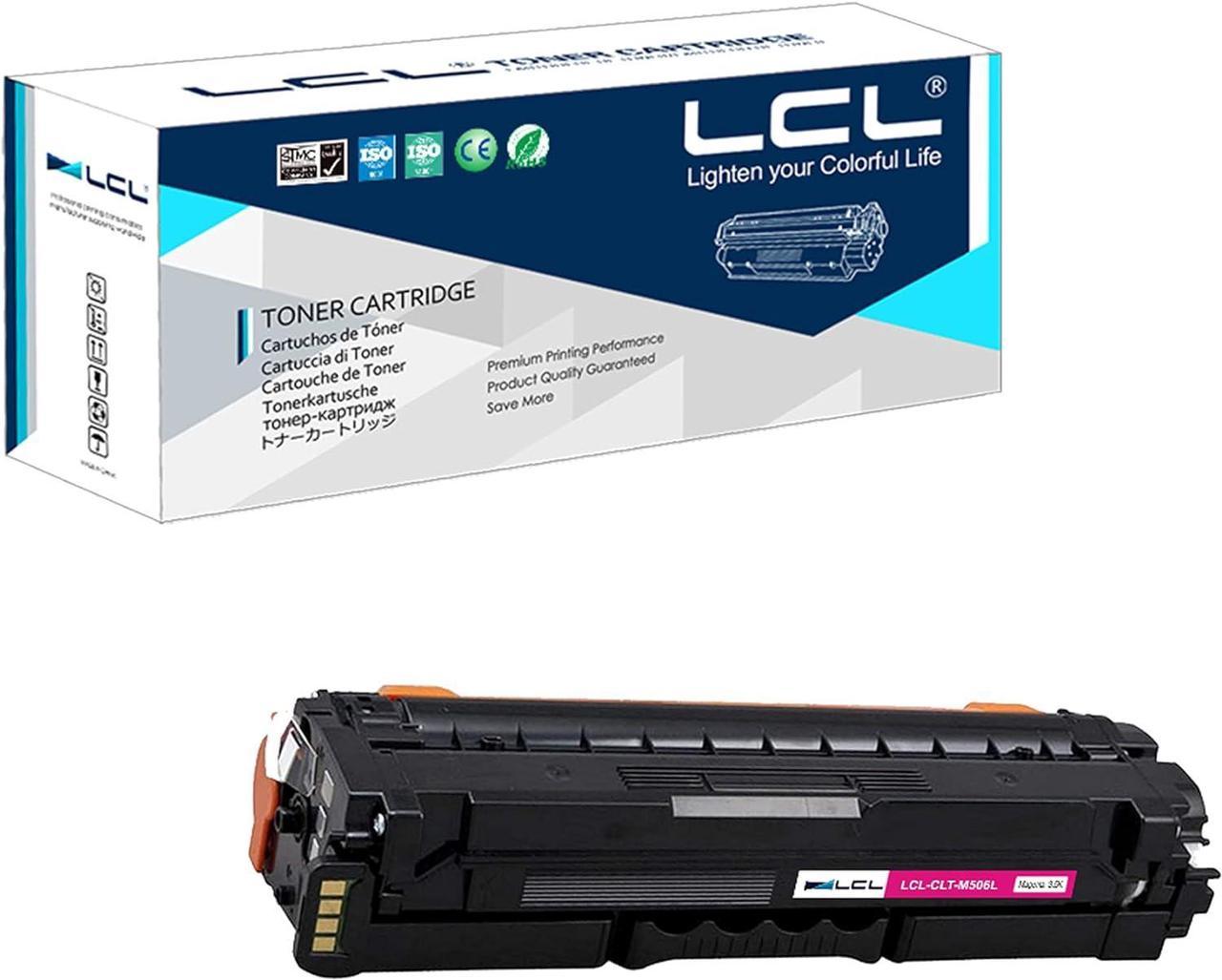 LCL Remanufactured for Samsung CLT-M506L CLT-C506S CLT-506L CLT-506S High Yield (1-Pack,Magenta) Toner Cartridge for Samsung CLP-680 680DW 680DN Samsung CLX-6260FR 6260FD 6260FW 6260ND 6260NR