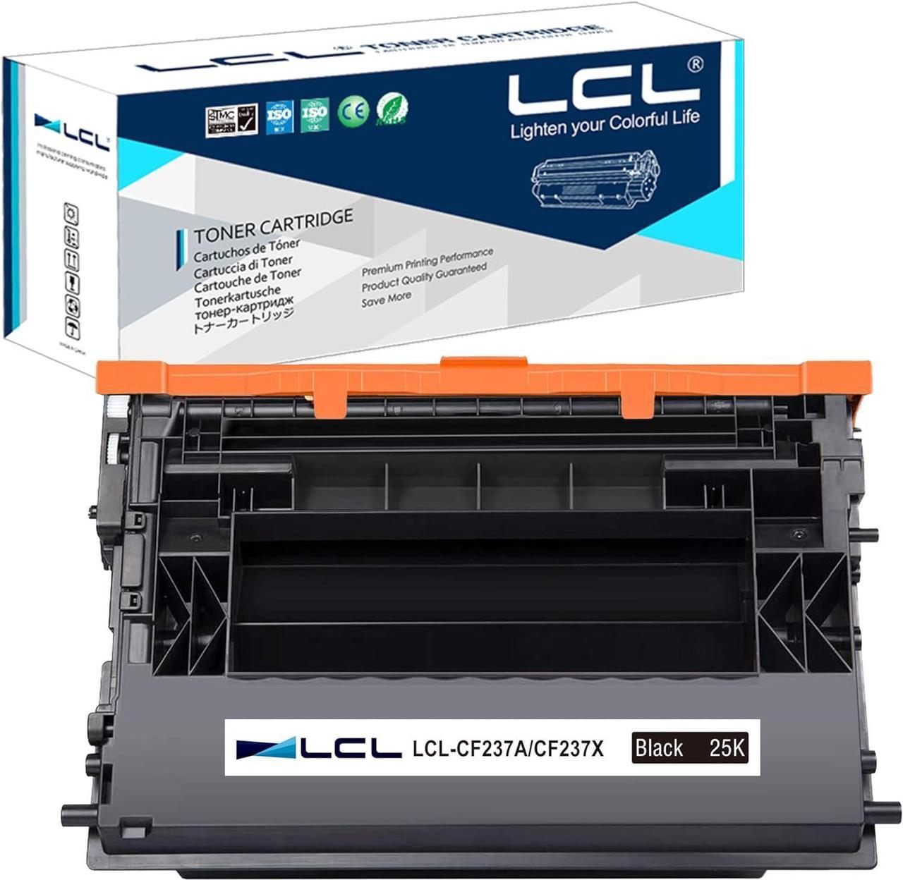 LCL Compatible for HP 37X CF237X 25000 Pages (1-Pack,Black) Toner Cartridge for HP Laserjet Enterprise M608x M609dn MFP M631 M632 M633