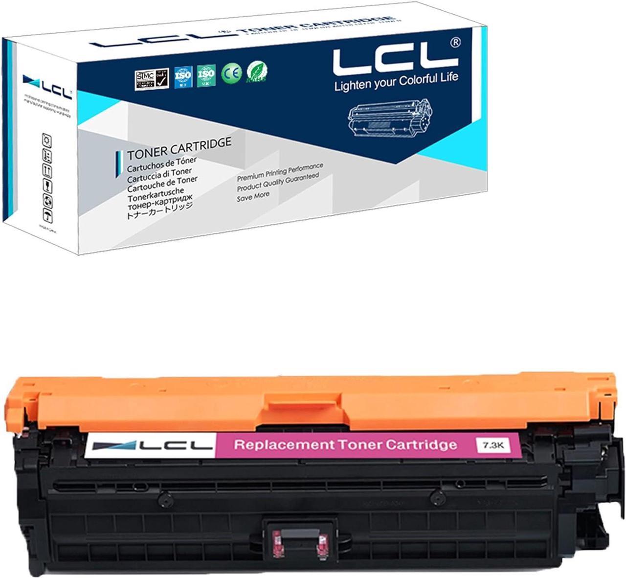 LCL Remanufactured for HP CE743A 307A (1-Pack,Magenta) Toner Cartridge for HP Color Laserjet CP5225 CP5225n CP5225dn