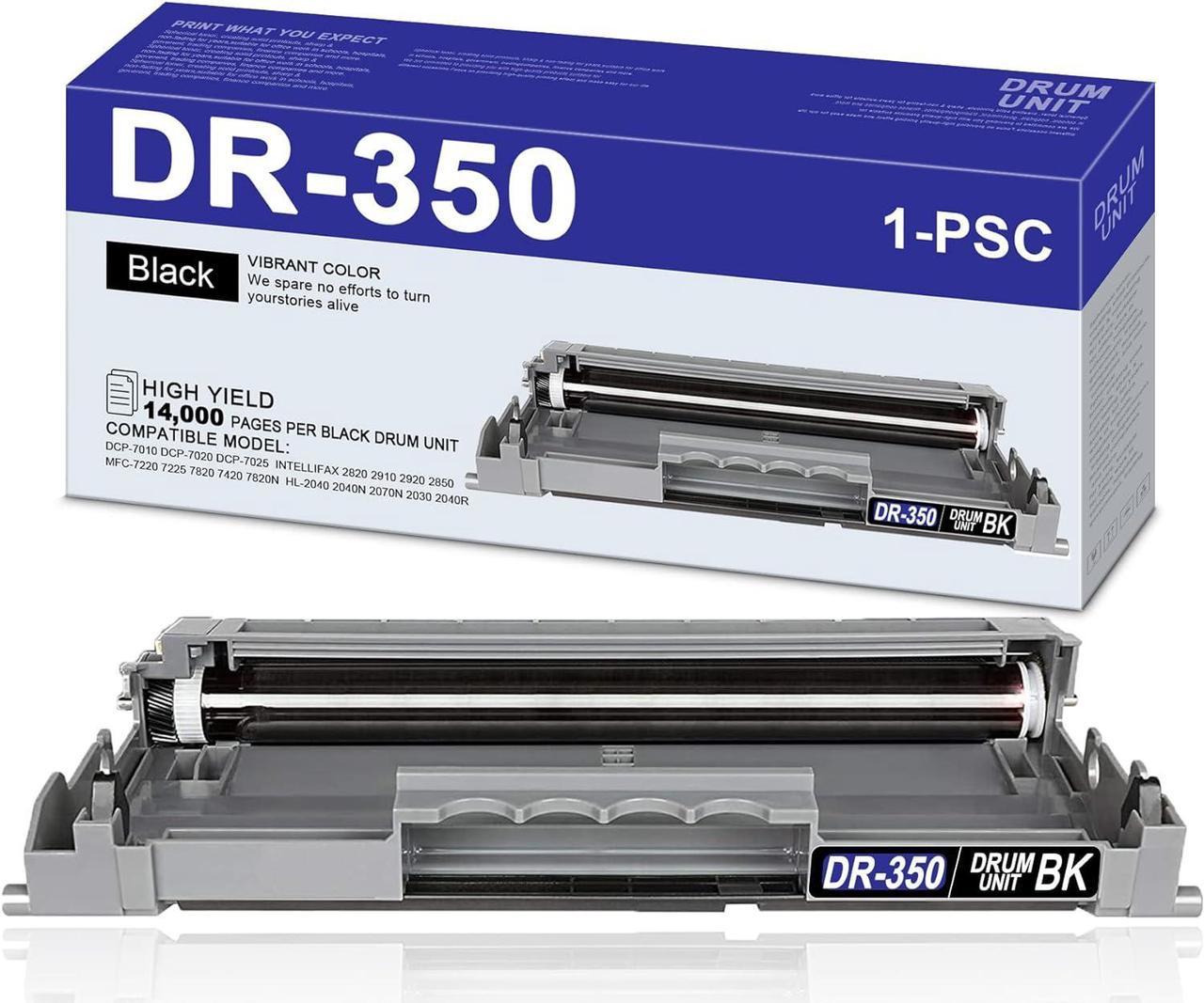 [14,000 Pages] DR-350 DR350 DR3501PK Drum Unit Replacement for Brother DCP-7010 7020 7025 FAX-2820 2825 2920 HL-2030 2040 2070 Printer