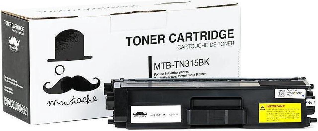 Moustache Compatible Brother TN-315 TN315 TN135BK (TN-310 TN310 High Yield Version) Black BK Premium Quality Toner Cartridge for Brother HL-4150CDN HL-4570CDW HL-4570CDWT MFC-9460CDN MFC-9560/9970CDW