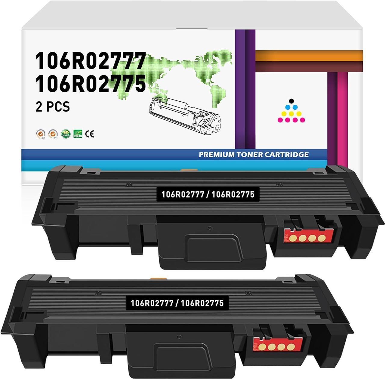 BAISINE Compatible 106R02777 Black Toner Cartridge for WorkCentre 3215 3215NI 3225 3225DNI Phaser 3260 3260DI 3260DNI 3052 Printer - High Yield 2 Pack - 3,000 Pages