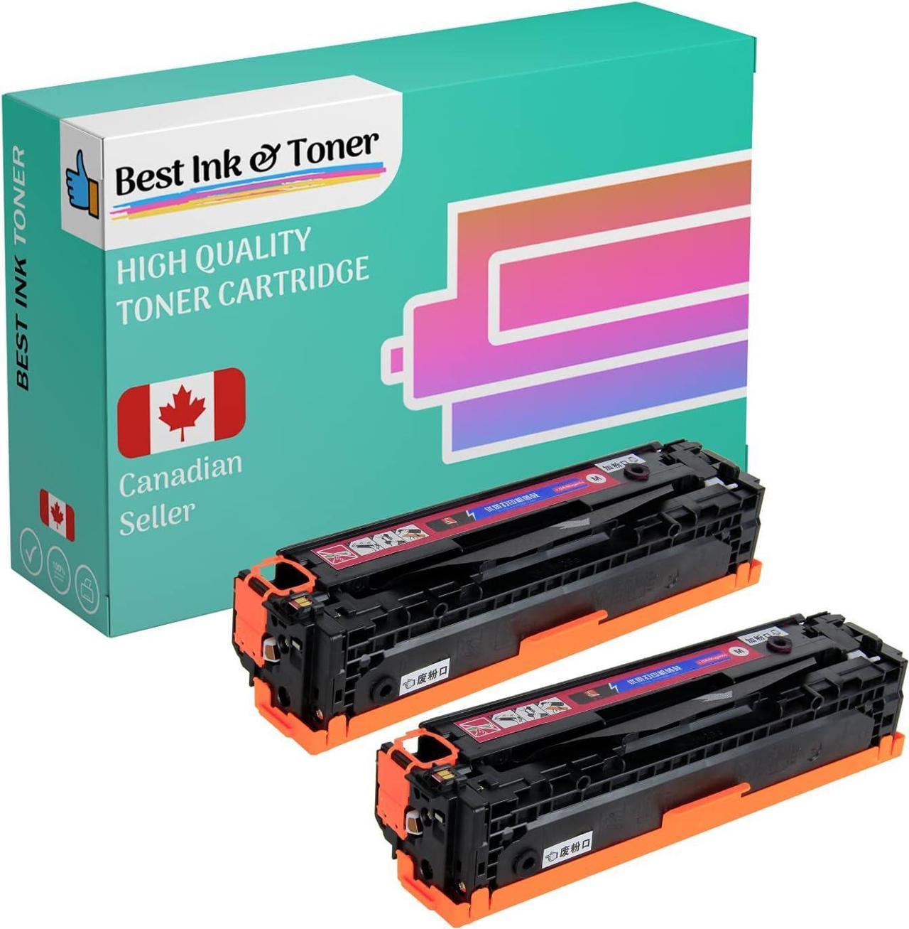 Best Compatible Toner Cartridge for Canon 045H Combo High Yield Magenta x 2, ImageClass MF632cdw ImageClass MF634cdw imageCLASS LBP611Cn imageCLASS LBP612Cdw (Magenta X 2)