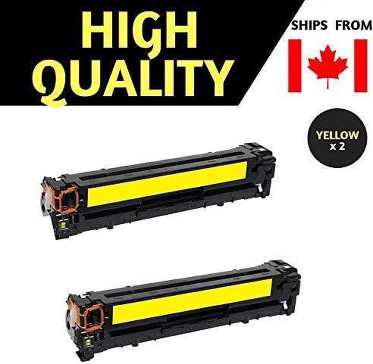 Best Compatible Toner Cartridge for Canon 045H Combo High Yield Yellow x 2, ImageClass MF632cdw ImageClass MF634cdw imageCLASS LBP611Cn imageCLASS LBP612Cdw (Yellow X 2)