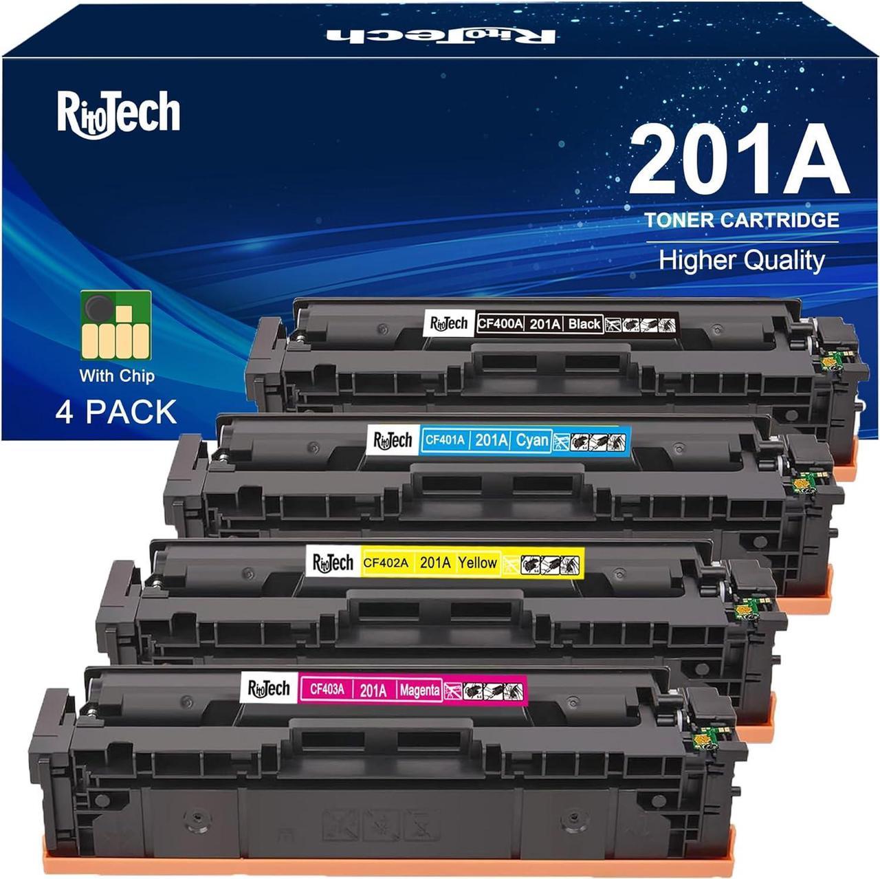 201A 201X MFP M277dw Toner Cartridges,Compatible for HP 201A 201X CF400A CF400X for HP Laserjet Pro MFP M277dw Toner M252dw M277n M252n MFP M277c6 Printer Tray ( Black Cyan Yellow Magenta )