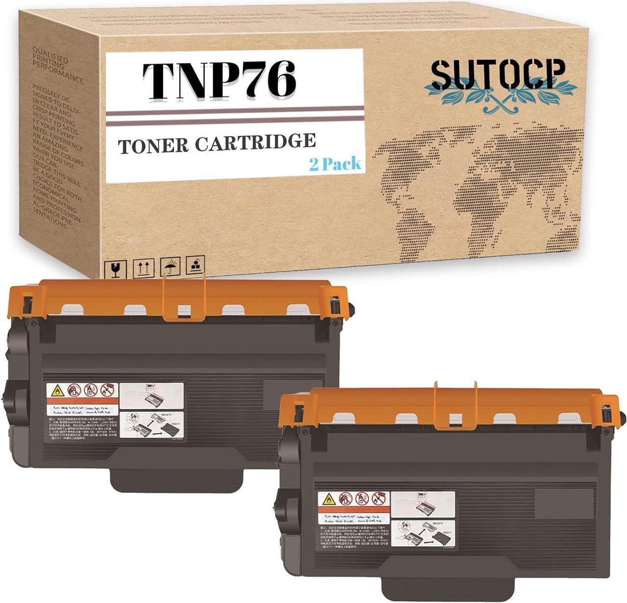 Sutocp Compatible Toner Cartridge Replacement for Konica Minolta TNP-76 TNP76 ACF0032 ,for Bizhub 4000i 5000i Printer High Yield 12000 Pages (2Pack)