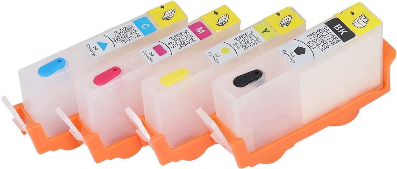 4 Pcs Ink Cartridge Printer Ink Cartridge Refill Ink Cartridge Refill Ink Cartridge for Office Printer Replacement (HP 903)