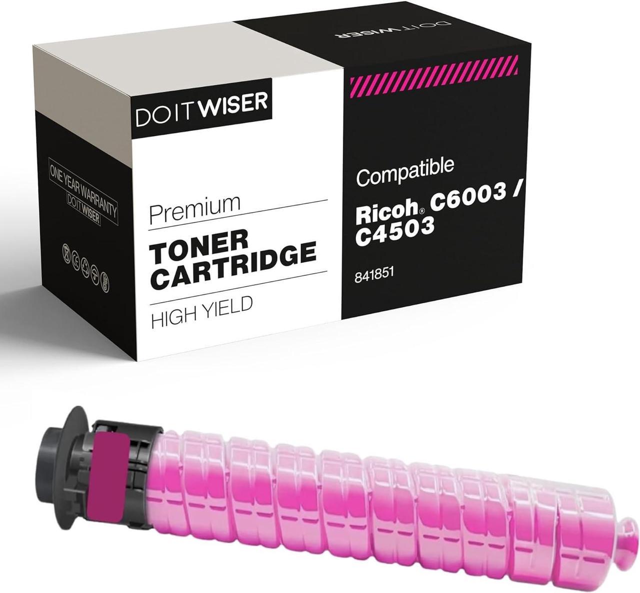 Do it Wiser Compatible Toner Cartridge Replacement for Ricoh MP C6003 MP C4503 MP C5503 | 841851 (Magenta)