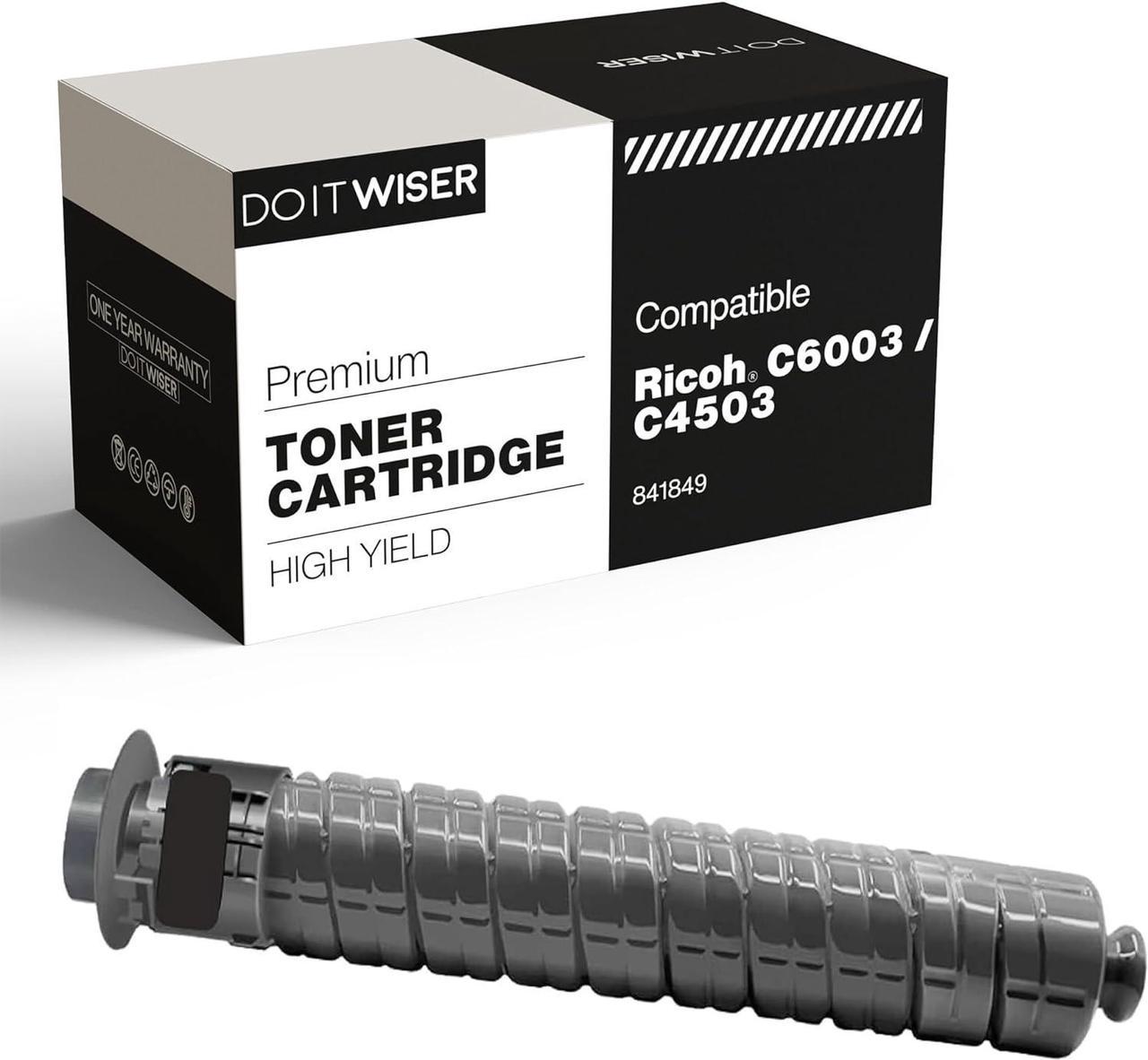 Do it Wiser Compatible Toner Cartridge Replacement for Ricoh MP C6003 MP C4503 MP C5503 | 841849 (Black)