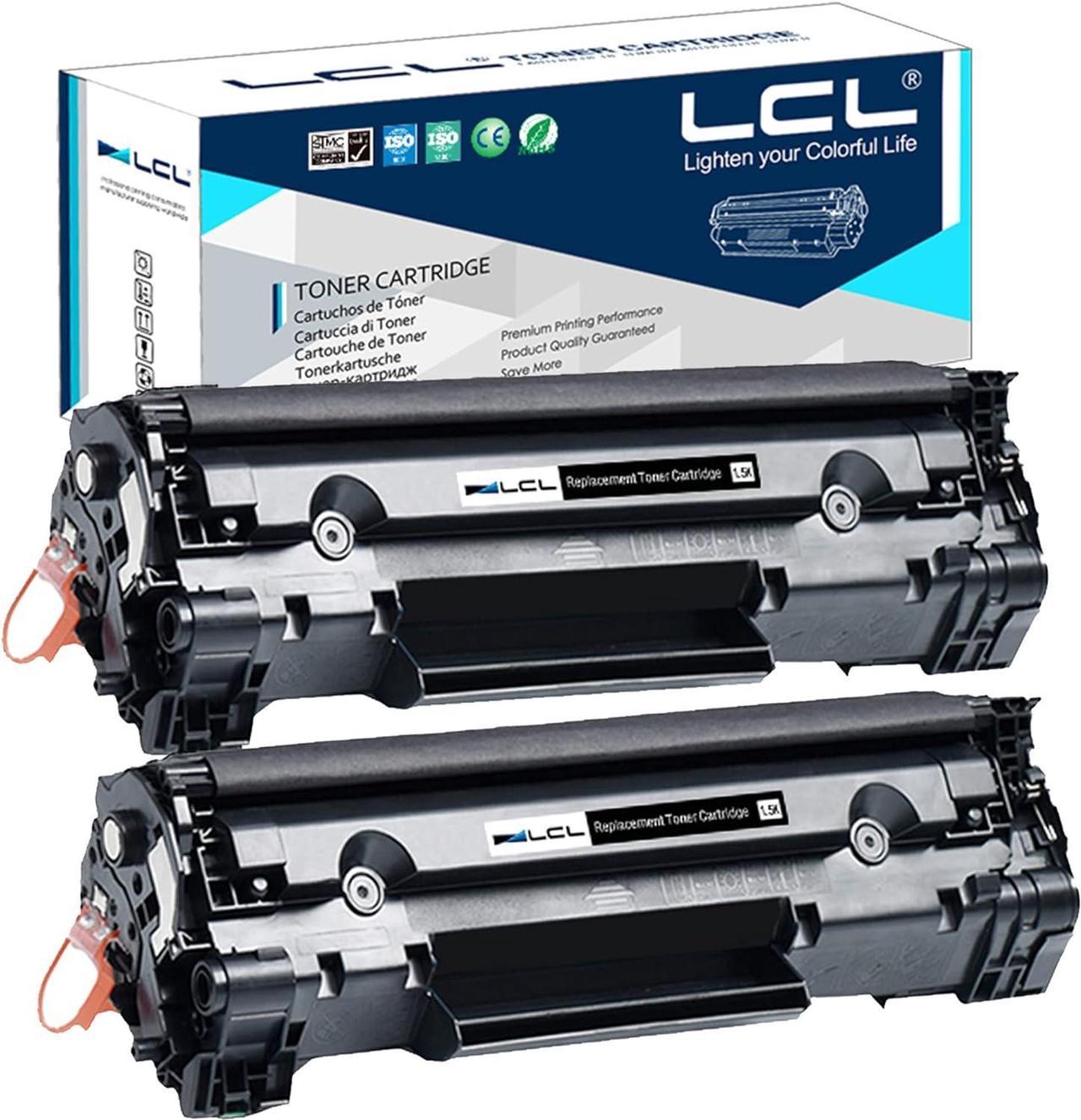 LCL Compatible for HP 83A CF283A (2-Pack, Black) Toner Cartridge for HP LaserJet M126AM126nwM128fn M128fp M128fw LaserJet Pro MFP M225dn M225rdn; LaserJet Pro M201dw M201n; LaserJet Pro MFP M225dw; L