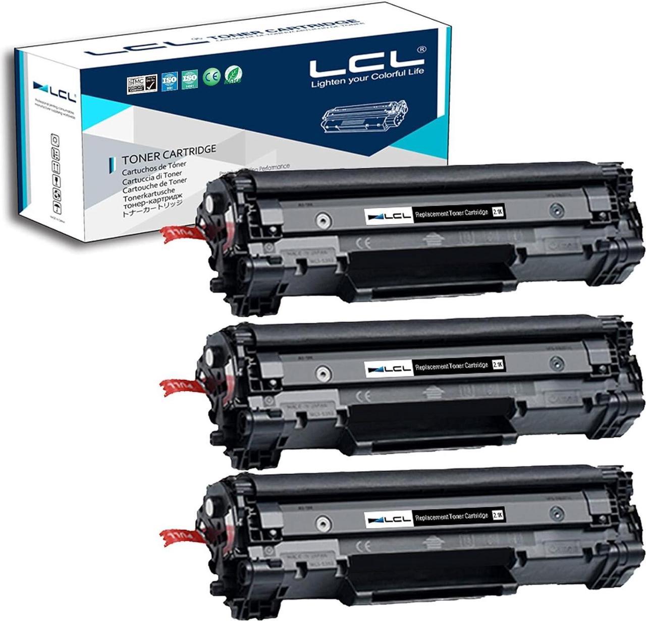 LCL Compatible for HP 78A CE278A CE278D Canon 128 CRG128 3500B001 3500B001AA(3-Pack,Black) Toner Cartridge for Canon IC MF4410 4450 4412 4420 4550 4570 D520 MF4750 HP LaserJet P1566 P1606 P1606dn HP