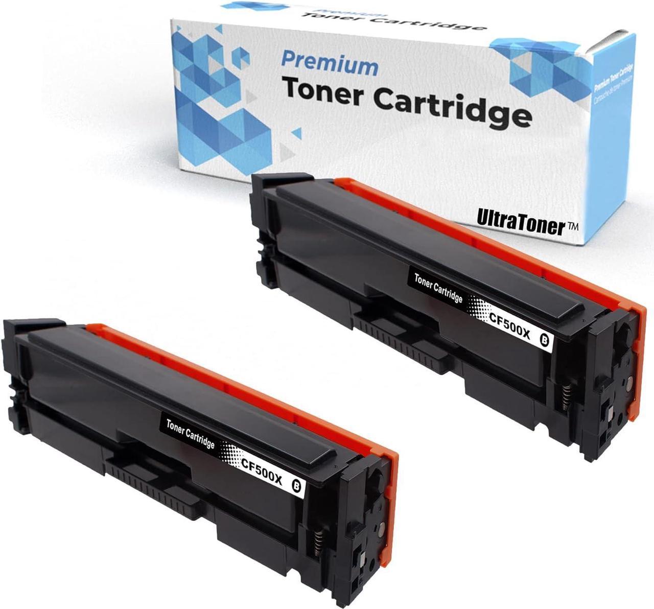 2BK Ultra Toner® Compatible Replacement for Replacement for HP 202X 202A CF500X CF500A HP 202 CF500 Black High Yield Toner Cartridge NEW CHIP HP Color LaserJet Pro M253 M254nw M281fdn MFP M281fdw M25