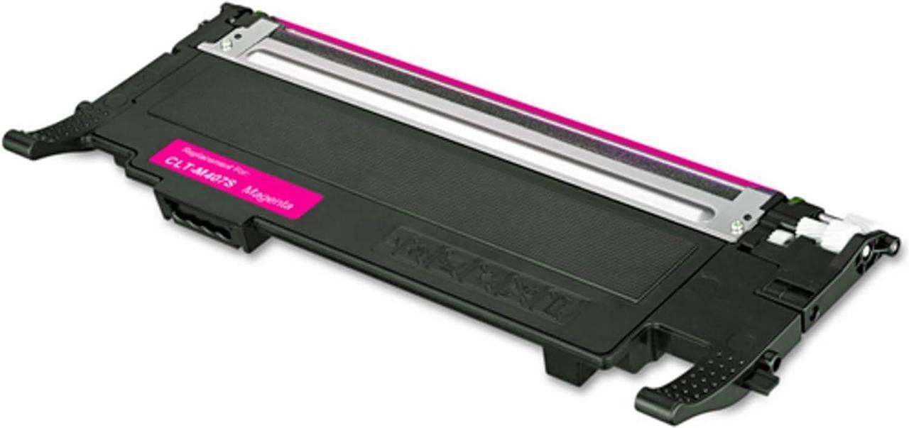 1 Magenta PrinterPro Compatible Replacement for Samsung CLT-407S CLT-K407S CLT-C407S CLT-M407S CLT-Y407S Compatible Toner Cartridge Samsung 407 CLP-320 CLP-320N CLP-321N CLP-325 CLP-325W CLP-326 CLX