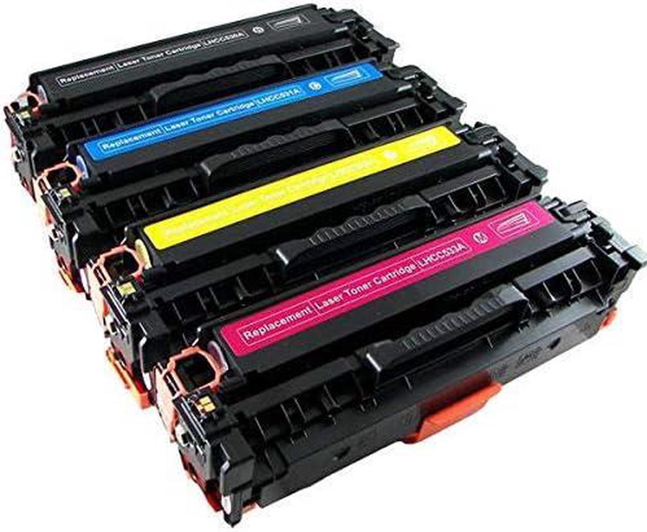 Best Remanufactured Toner Cartridge for HP 304A CC530A CC531A CC532A CC533A Toner Cartridge Combo BK/C/M/Y - ,For Color LaserJet CM2320NF,Color LaserJet CM2320n,Color LaserJet CP2020,Color LaserJet C