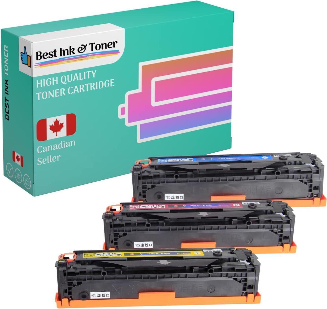 Best Compatible High Quality Toner for HP 204A CF511A CF512A CF513A Toner Cartridge Combo C/M/Y, Color LaserJet Pro M154a, Color LaserJet Pro M154nw, Color LaserJet Pro M180, Color LaserJet Pro M180n