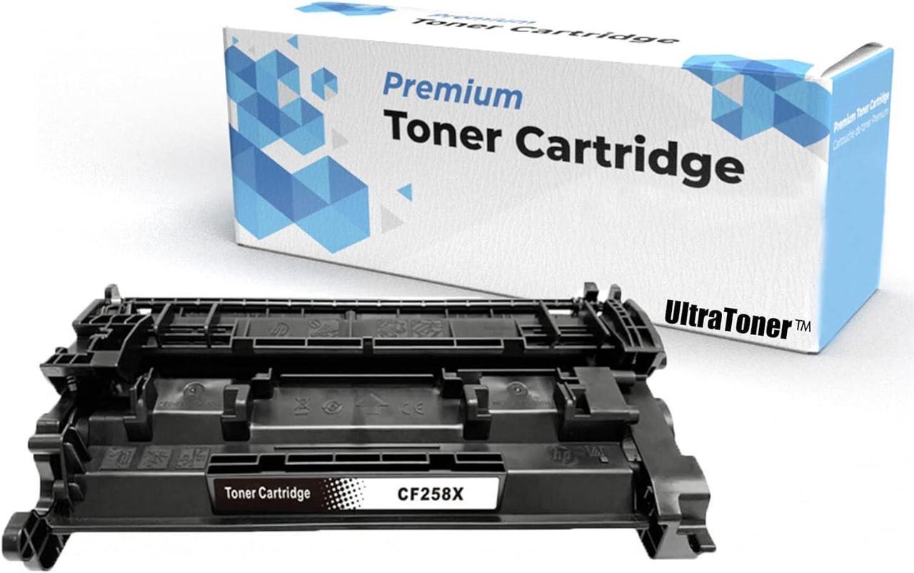 [No Chip] 1 PK Ultra Toner® Compatible Replacement for HP 58X CF258X 258x hp58a cf258a hp 58 High Yield Black Toner Cartridge for HP LaserJet Enterprise M406dn MFP M430f LaserJet Pro M304 M304a M305d