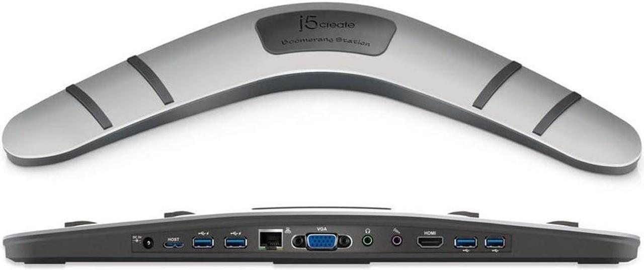 j5create JUD481 USB 3.0 Boomerang Docking Station - Dual Display