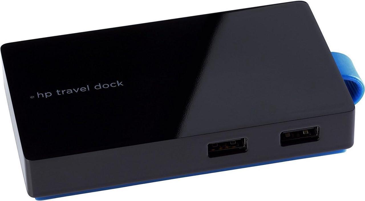 Hewlett Packard USB Travel Dock (T0K30AA#ABA) Port Replicator, Docking Station