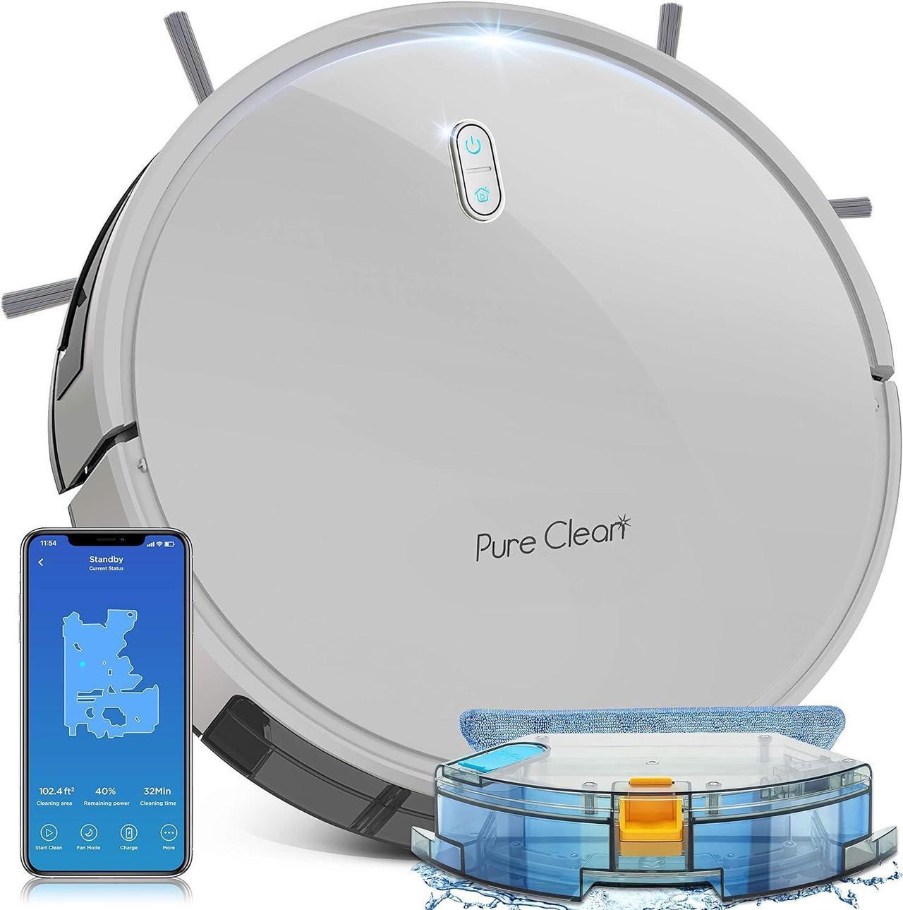 Pure Clean Smart Vacuum Cleaner - Automatic Robot Cleaning Vacuum, Auto Charge Docking Station