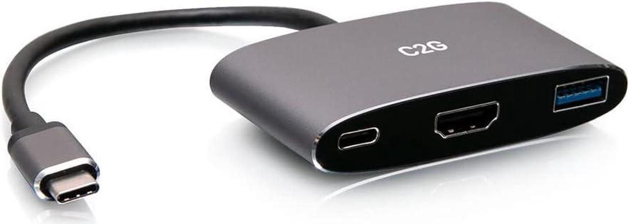 C2G USB-C Mini Dock with HDMI, USB-A, and USB-C Power Delivery up to 100W - 4K 30Hz