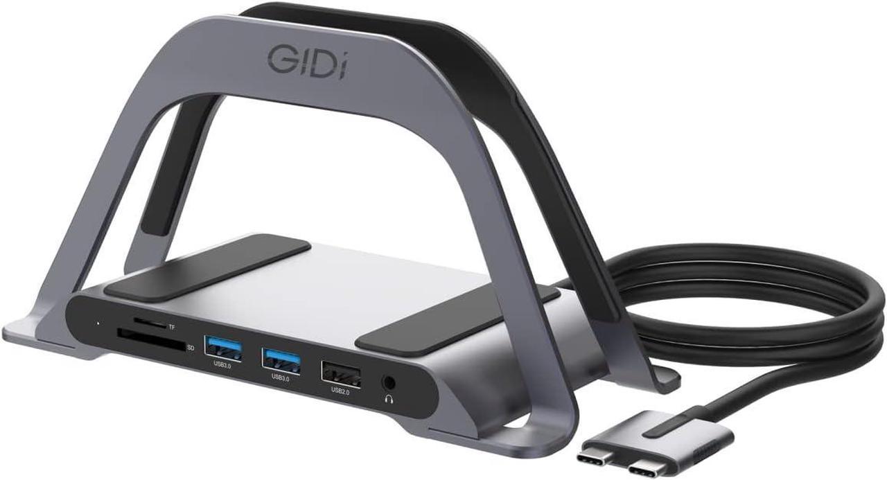 GIDi 10 in 1 MacBook Hub Docking Station (Non M1 Chip),2 HDMI @4K 60Hz 100W PD USB 3.0 2.0 SD Micro Card Slots & Ethernet,MST for Non M1 MacBook Three Screen Hub Adapter Extender Converter