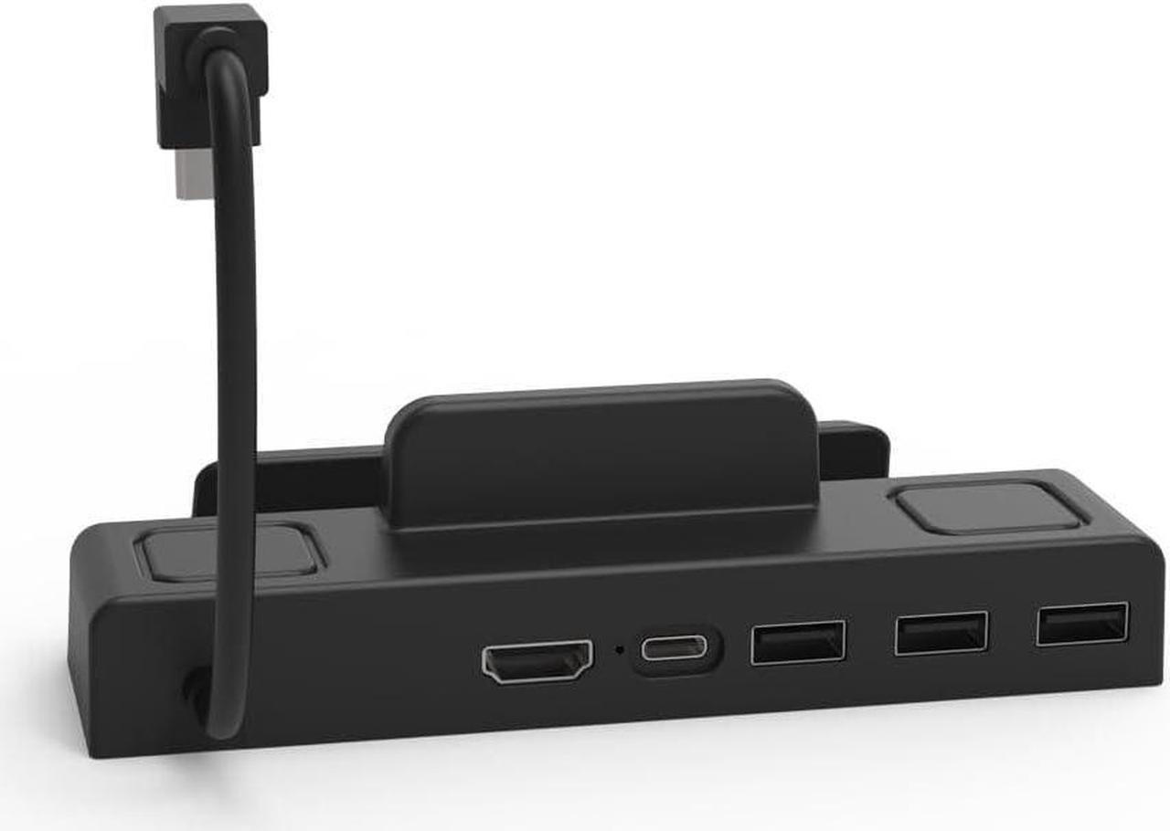 Docking Station for Steam Deck/for ROG ALLY Game Console, 6 In 1 Dock Station with RJ45 LAN Port Type-C Fast Charging (without network port)