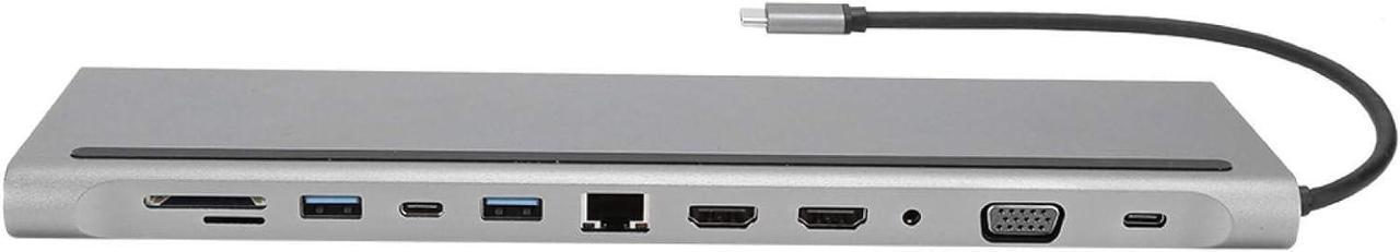 USB Hub Docking Station Easy to Use 12in1 Fine Workmanship High Efficiency for Typec notebooks